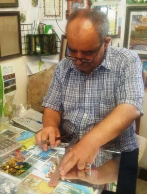 کارگاه آینه کاری استاد رضا گلدوز