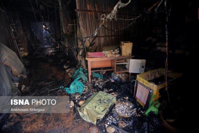 آتش سوزی در معبد هندوهای بندرعباس