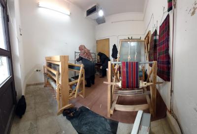 کارگاه چادرشب بافی خانم محترم قاسم آبادی و فروغ طهماسبی