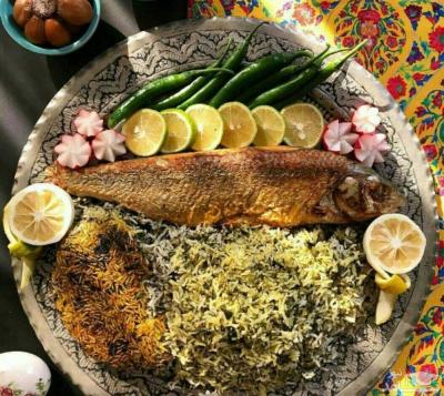 سبزی پلو با ماهی