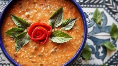 آش گوجه  فرنگی