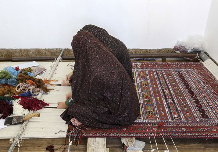 شیوه تولید گلیم سوزنی