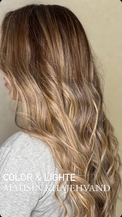 رنگ مو، لایت مو، آمبره و اکستنش موی طبیعی و رنگ شده